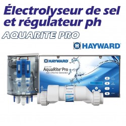 Electrolyseur et pompe doseuse HAYWARD Aquarite PRO 60m3