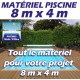Promo Piscine 8mx4m