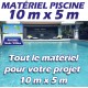 Promo Piscine 10mx5m - Que le matériel