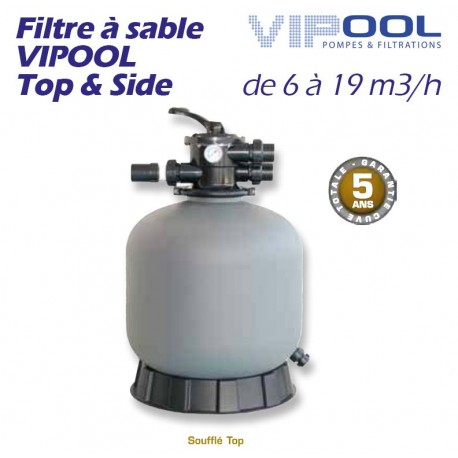 Filtre à sable VIPOOL Top & Side
